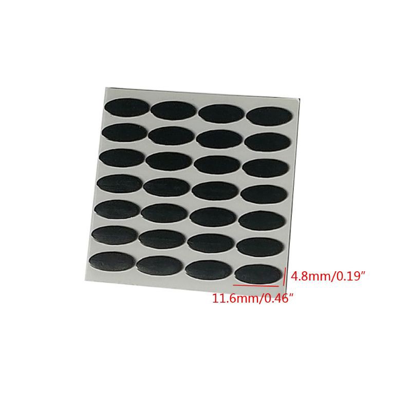28Pcs 0.6mm 11.6x4.8mm DIY Mouse Feet Mouse Skates For A4tech X7 X-760 Mouse