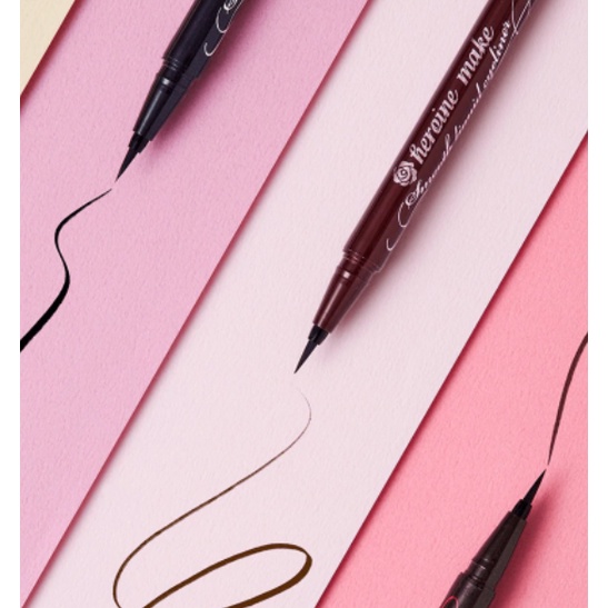 Bút Kẻ Mắt Nước Nét Mảnh, Siêu Mượt, Lâu Trôi Kissme Heroine Make Smooth Liquid Eyeliner Super Keep 0.4ml