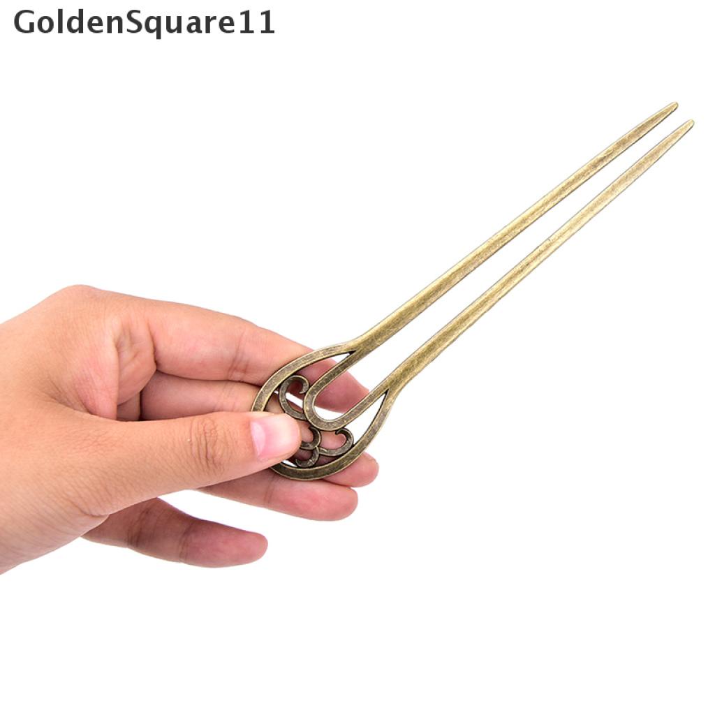 Trâm Cài Tóc Chữ U Bằng Kim Loại Phong Cách Retro 11