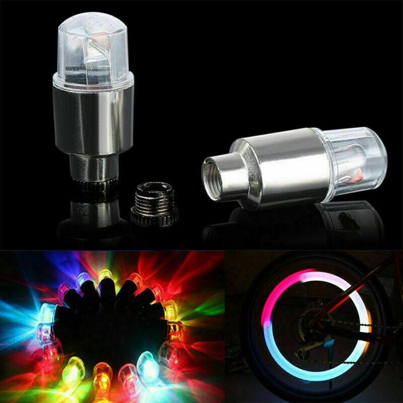 Bộ 4 Đèn LED Gắn Van Bánh Xe Đạp / Xe Hơi Trang Trí