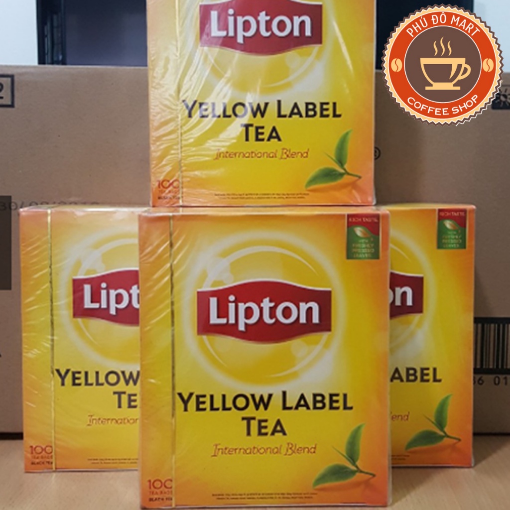 Trà Lipton Nhãn Vàng Hộp 100 Gói Nhúng