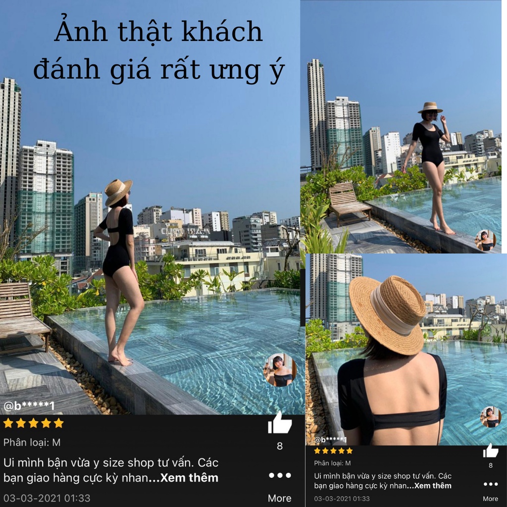 Bộ đồ bơi - bikini liền thân (Ảnh thật-clip thật-cận chất sai đền 100%) chất đẹp giúp thon gọn nhỏ người