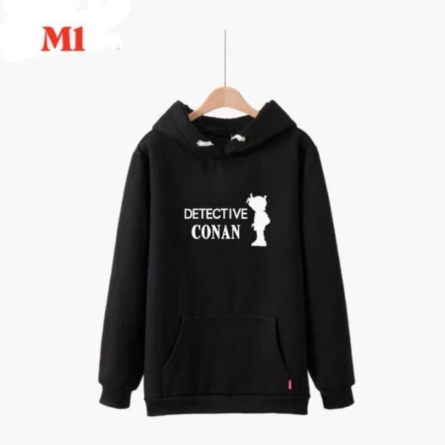 Áo Hoodie Dài Tay Thám Tử Lừng Danh Conan ( IN THEO YÊU CẦU)