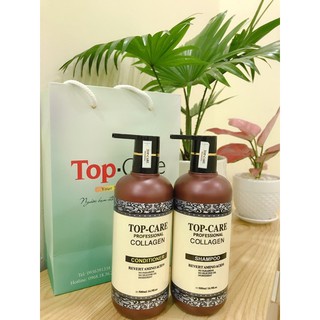 Cặp Dầu Gội Xả TOP CARE  ARGAN  OIL 970ML 500ML  HÀNG CHÍNH HÃNG