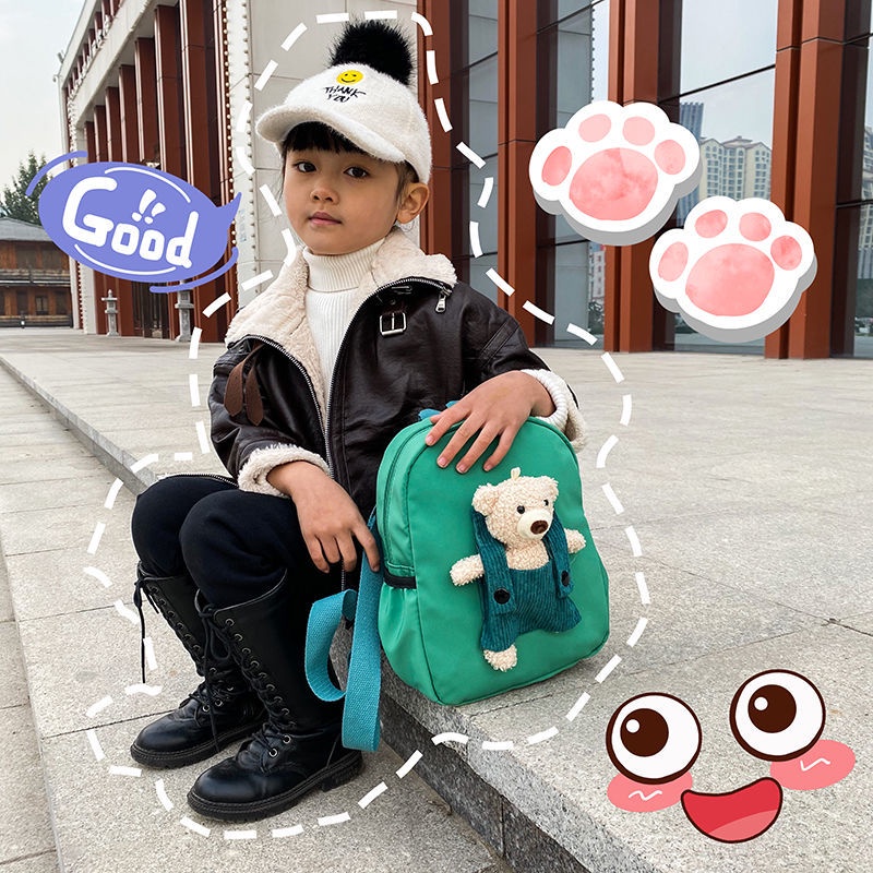 Balo Đi Học Vải canvas Họa Tiết Hoạt Hình Dễ Thương Cho Bé