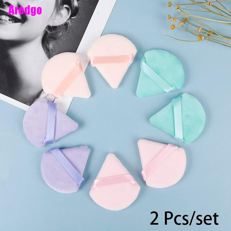 [Hàng mới về] Set 2 mút trang điểm hình tam giác chất liệu nhung mềm mại