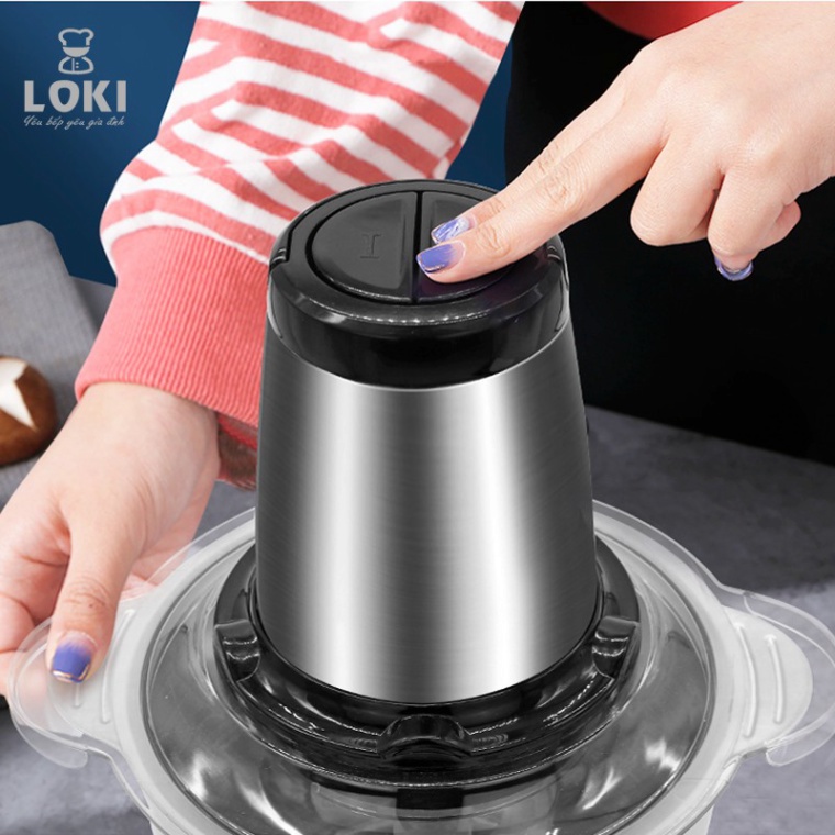 Máy xay thịt Kitchen Expert dung tích 2L cối Inox cho gia đình, sản phẩm chất lượng có bảo hành