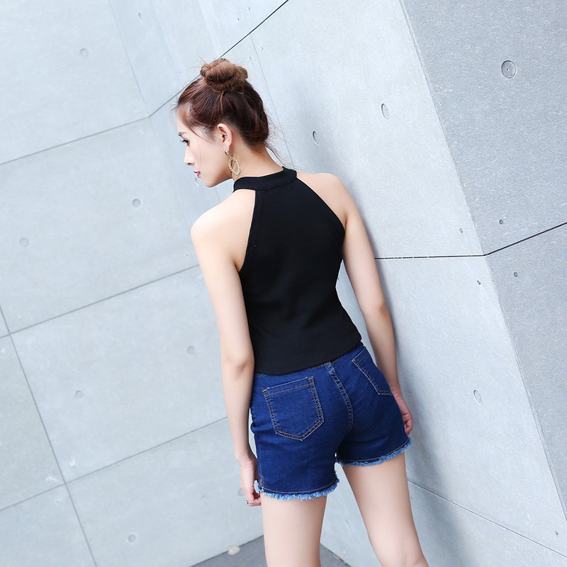 Áo thun croptop sát nách thời trang hè cho nữ