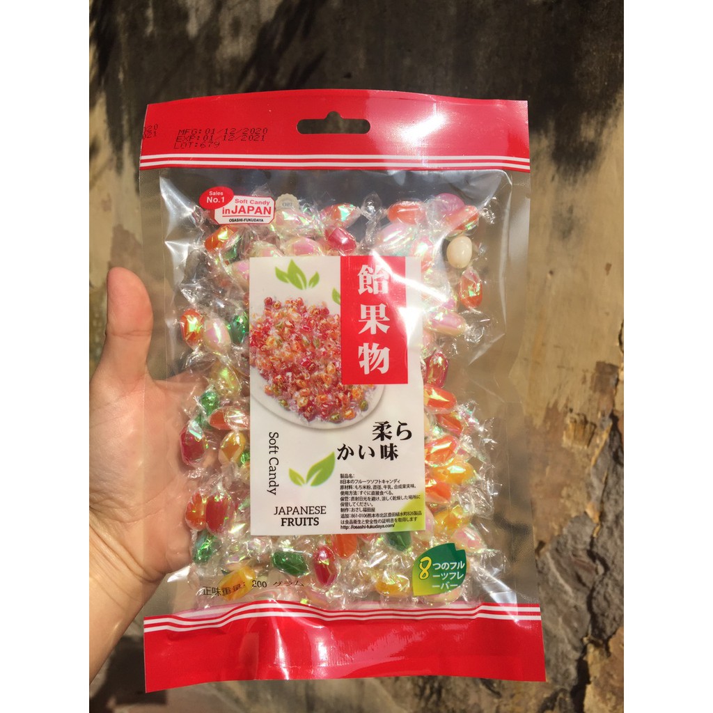 Kẹo Mềm Kim Cương Nhật Bản Mix 8 vị hoa quả - Hàng Cao Cấp
