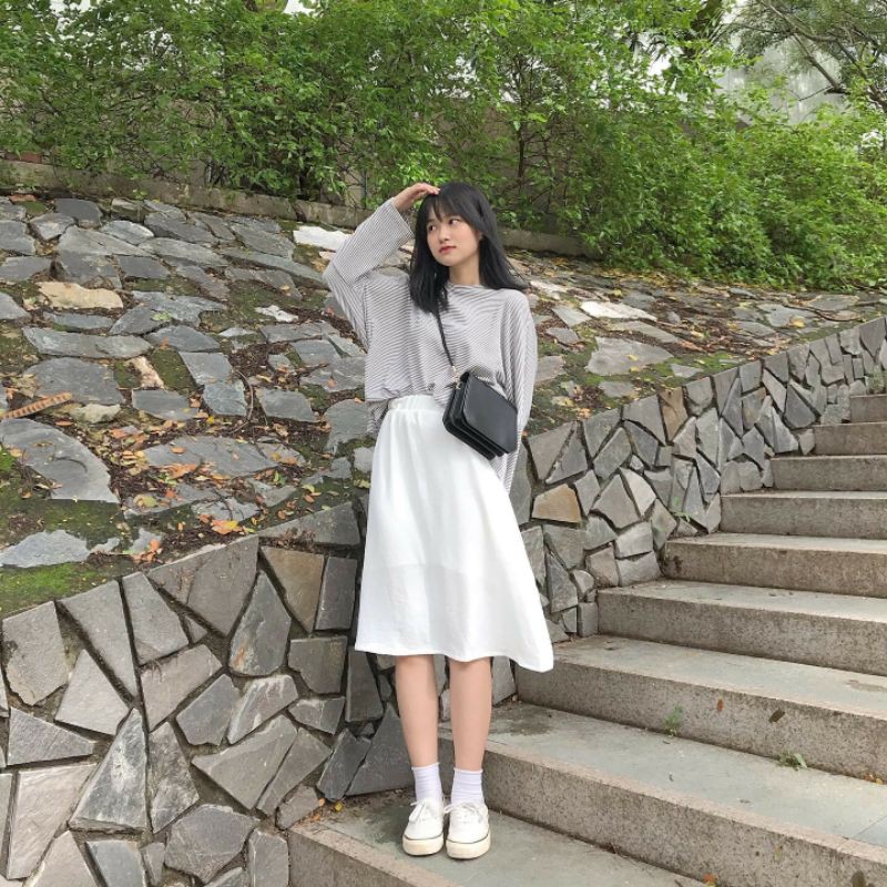 Chân váy trắng ( ảnh tự chụp ) | BigBuy360 - bigbuy360.vn