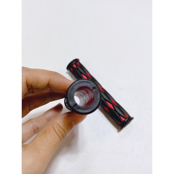 Cặp cao su tay thắng loại dày cho xe máy, cao su tay phanh đen sọc màu