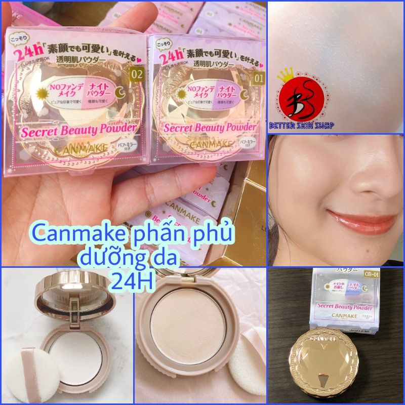 Phấn phủ dưỡng da Canmake 24H Beauty Secret Powder Nhật Bản