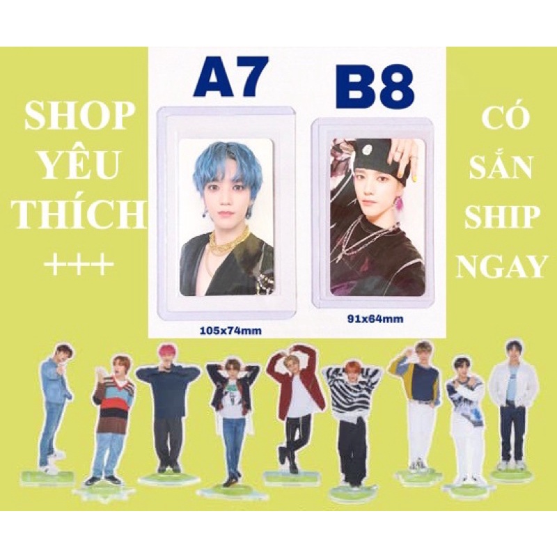 [Mã 11LSSALE giảm 100% đơn 50k] Toploader decor đựng card ảnh thần tượng anime kpop bts thẻ bài sưu tầm