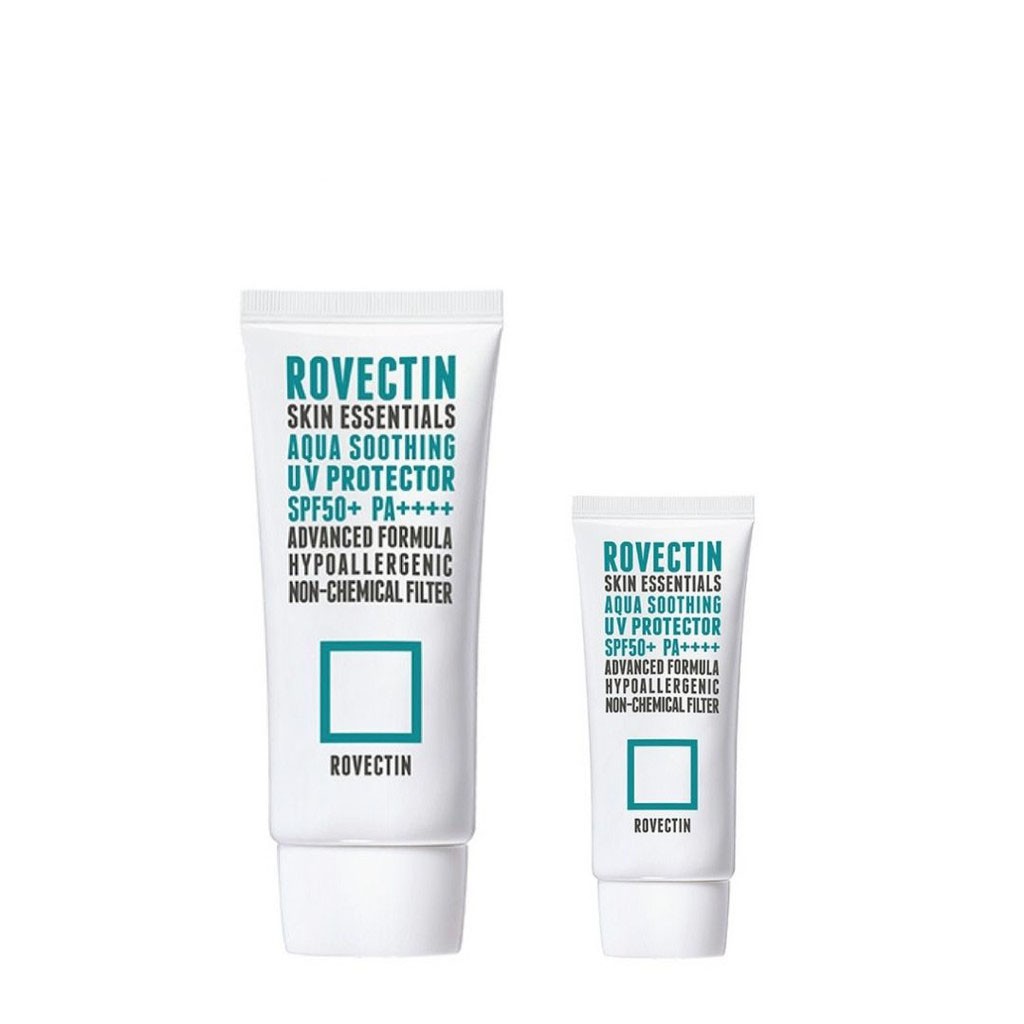 Kem Chống Nắng Vật Lí Rovectin Skin Essentials Aqua Soothing UV Protector SPF 50+ PA++++ 10ml