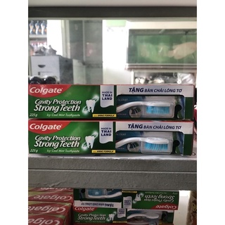 kKem đánh răng Colgate 225g ngừa sâu răng tặng bàn chải lông tơ
