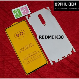 Bộ PPF nhám full viền và kính cường lực full màn Xiaomi Redmi K30