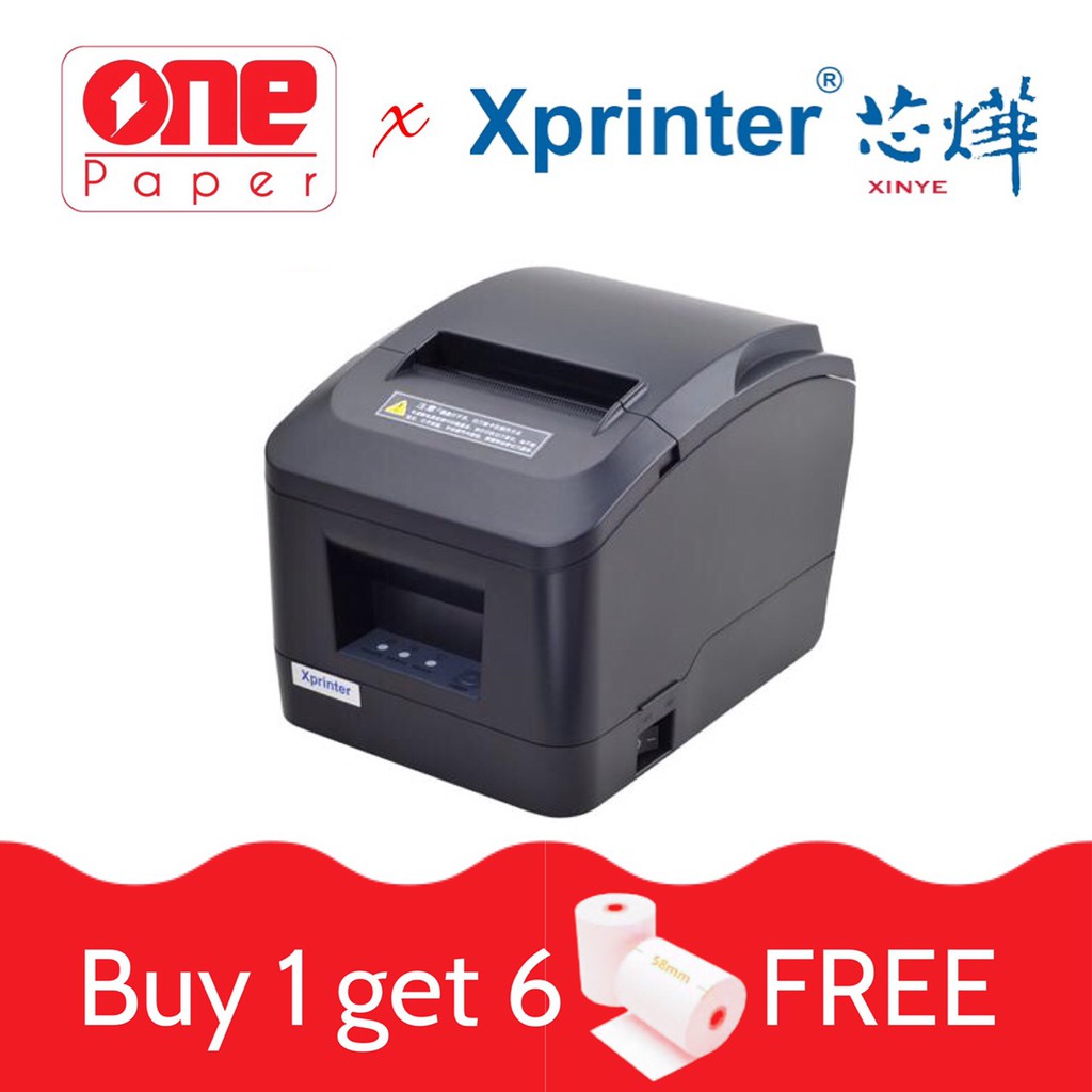 [Mua 1 được 7] Máy in hóa đơn Xprinter XP-A160M (Khổ 80mm, tự cắt giấy)