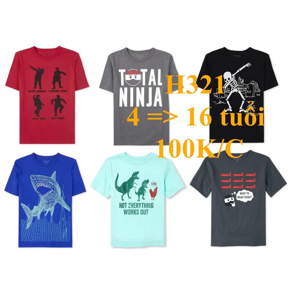 * Mã H321: Áo thun bé trai. Hàng mới 2020. 12/18 màu BC 9382 • Chất thun 60% & 100% Cotton, mỏng vừa, m