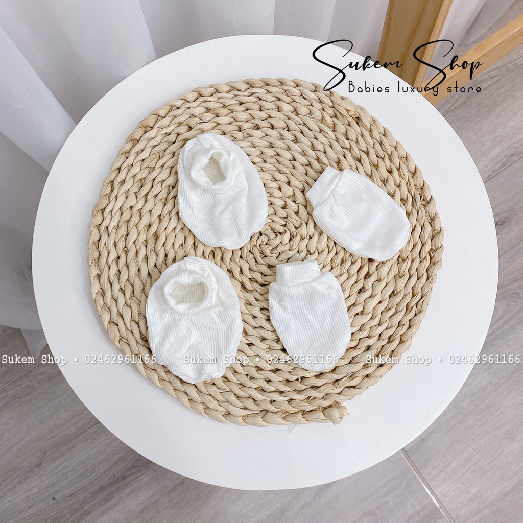 Bao tay chân Cookie cottom mềm,mát cho bé sơ sinh