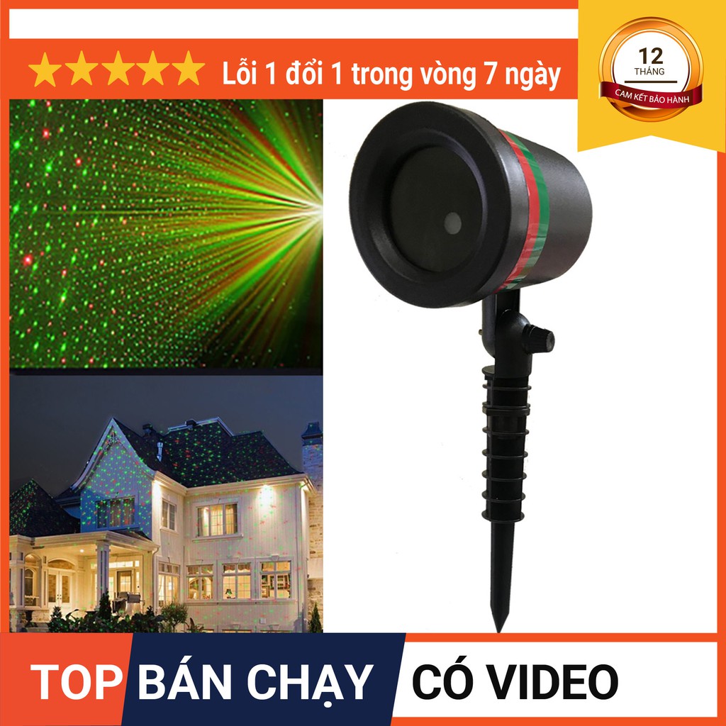 Đèn Chiếu Laze Ngoài Trời STAR SHOWER 🚦FREESHIP🚦 Đẹp Lung Linh Tiết Kiệm