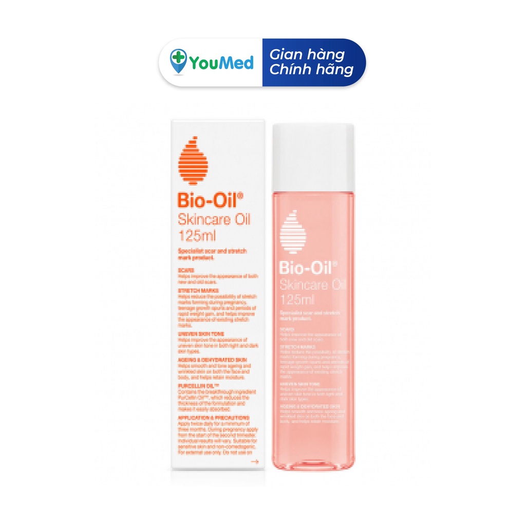 Bio-Oil Skincare Oil 125ml - Dầu Chăm Sóc hỗ trợ phục hồi da cho phụ nữ sau sinh, giảm rạn da và mờ sẹo thâm