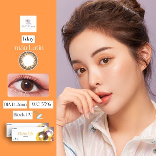 [5 CẶP] Kính áp tròng màu 1 ngày Hàn Quốc Clalen Iris_màu LATIN