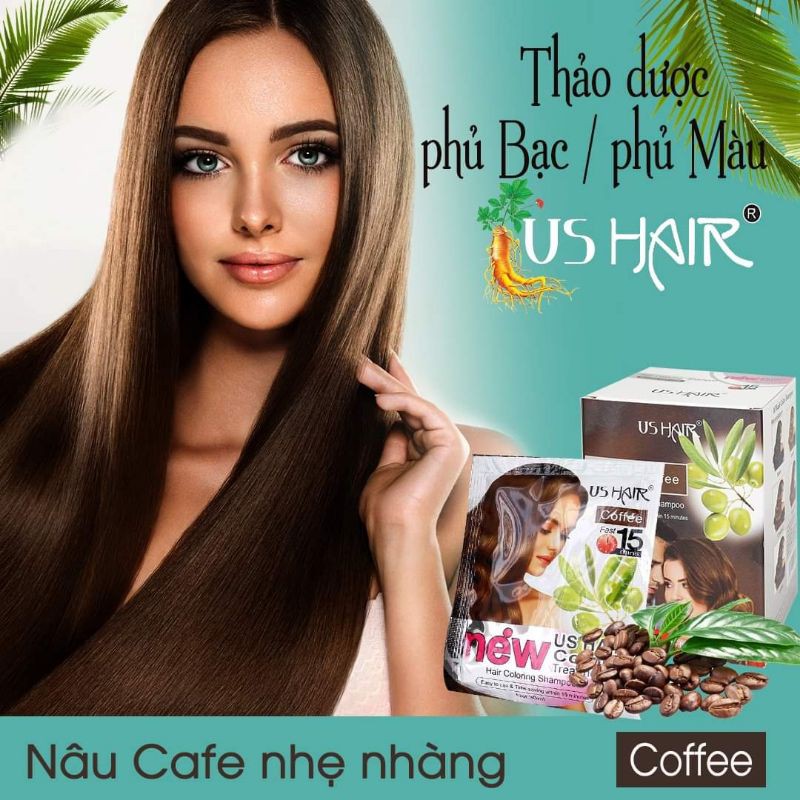 dầu gội thảo dược nhuộm tóc USA US HAIR | BigBuy360 - bigbuy360.vn