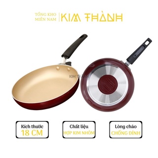 Chảo Chống Dính SunHouse Hơp Kim Nhôm size 18cm Chống Dính 3 Lớp, Siêu Bền