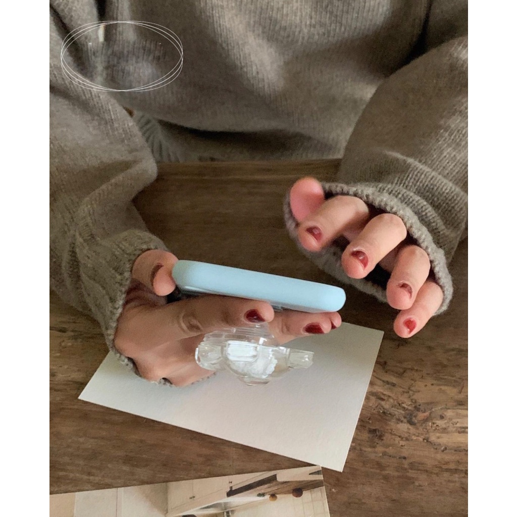 Giá Đỡ Điện Thoại Trong Suốt Hình Gấu