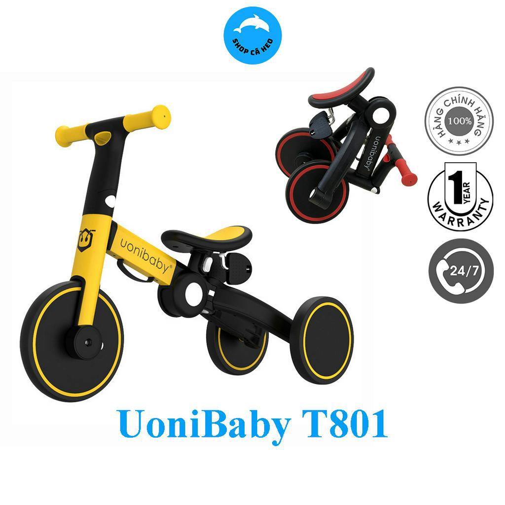 Xe Đẩy Đa Năng 4 Trong 1 UoniBaby T801 Kết Hợp Xe Chòi Chân Trẻ Em Và Xe Đạp Gấp Gọn Cho Bé Từ 1 Đến 5 Tuổi
