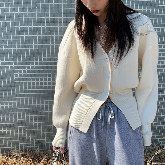 Áo cardigan dáng ngắn phong cách Hàn Quốc trẻ trung hợp thời trang