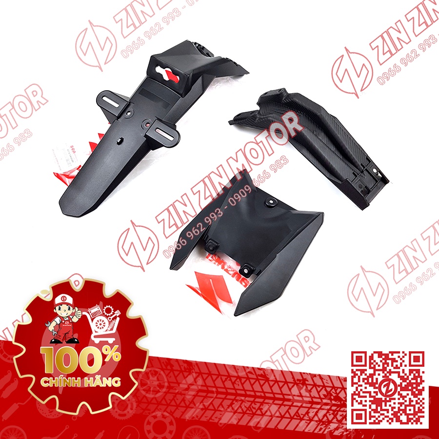 Bộ Dè Sau Ba Món Chống Gãy - Satria FI, Raider FI - Zin Zin Motor