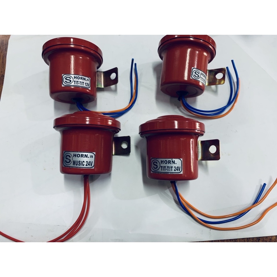 Còi  de Xe Tải, xe cơ giới các loại 12-24V .