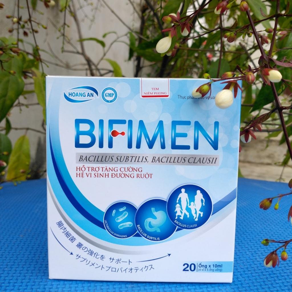 Men tiêu hóa Bifimen giúp bổ sung bảo tử lợi khuẩn cho hệ hóa khỏe mạnh, hết đầy bụng khó tiêu, tiêu chảy cấp- hộp 20ống