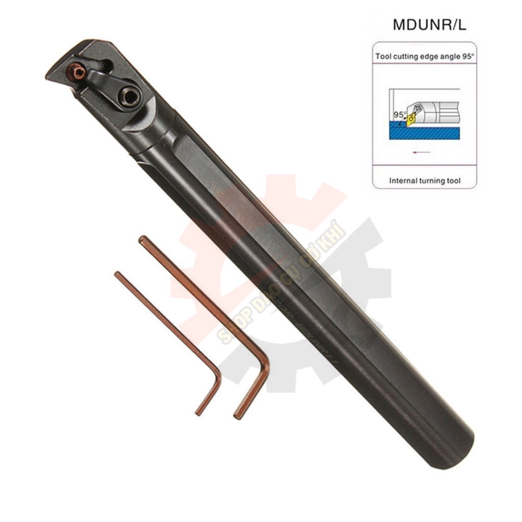 Cán dao chạy ngoài, móc lỗ lắp mảnh chíp tiện DN11/DNMG11 đầy đủ hướng và kích thước