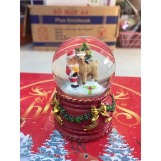 Quả cầu thuỷ tinh để bàn trang trí noel