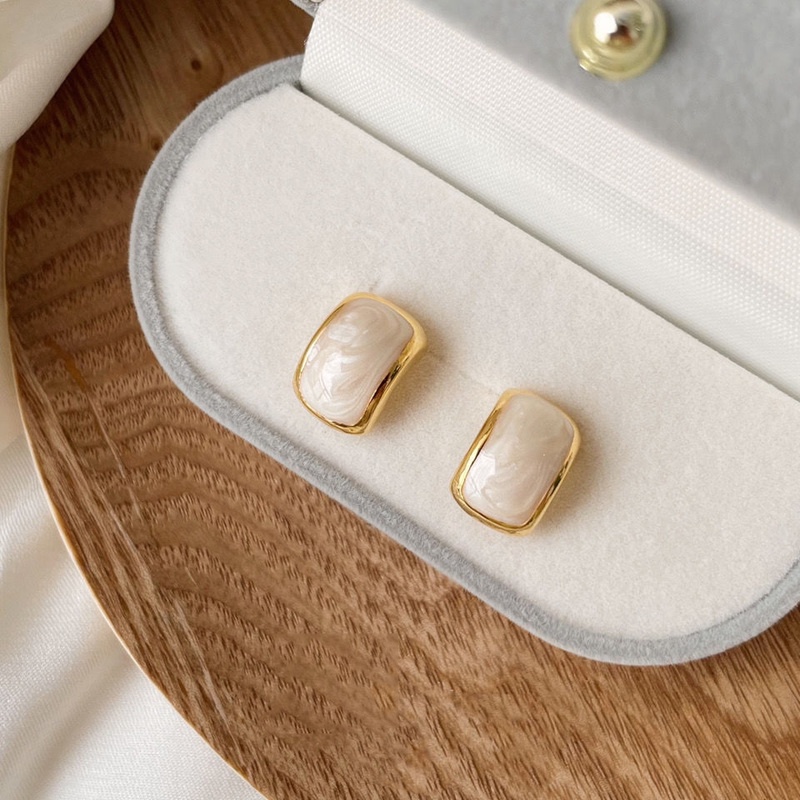 Khuyên Tai Dạng Vòng Hình Chữ C Đơn Giản Thời Trang Vintage Cho Nữ