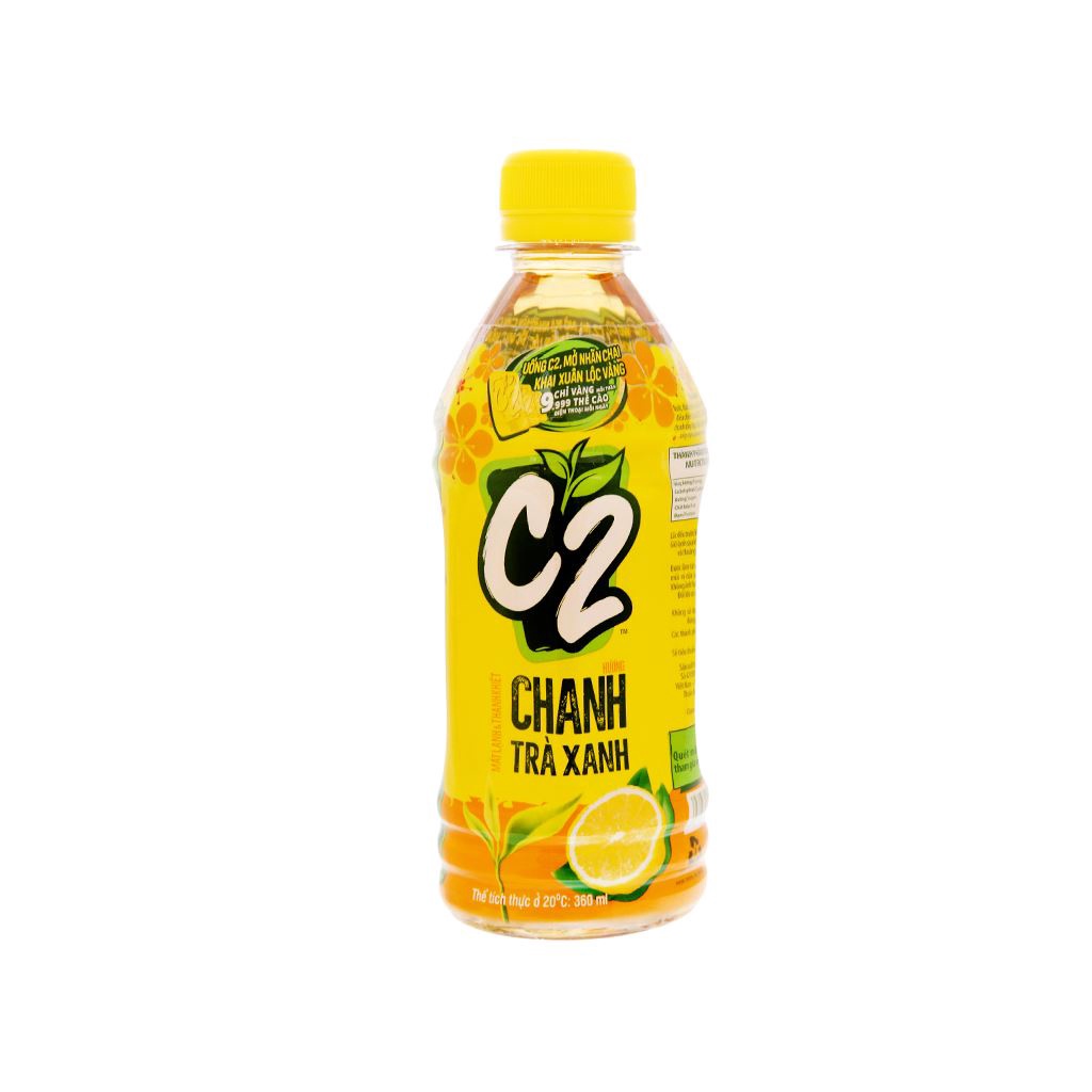 Cbig.vn - Thùng 24 chai trà xanh C2  hương chanh 360ml- Hệ thống tạp hóa Cbig.vn - Giao hàng ifast