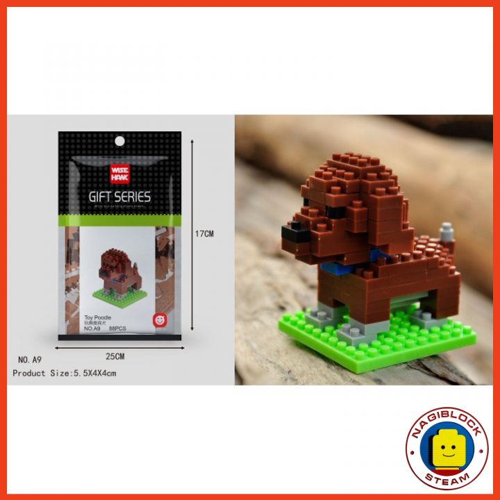 Đồ chơi lắp ghép mô hình động vật nanoblock WISE HAWK A01-A09