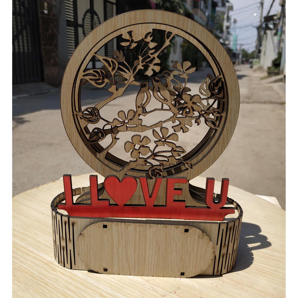 Đèn Ngủ Gỗ - Đôi Uyên Ương | BigBuy360 - bigbuy360.vn