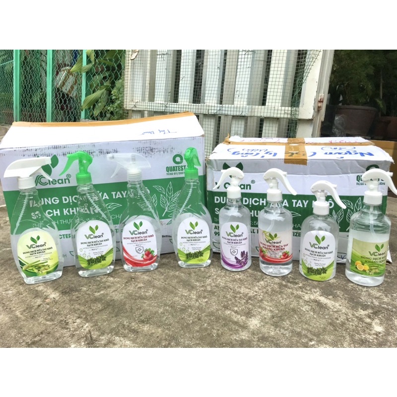 Chai xịt khử khuẩn thơm nhiều mùi - Nước rửa tay khô hàng chính hãng