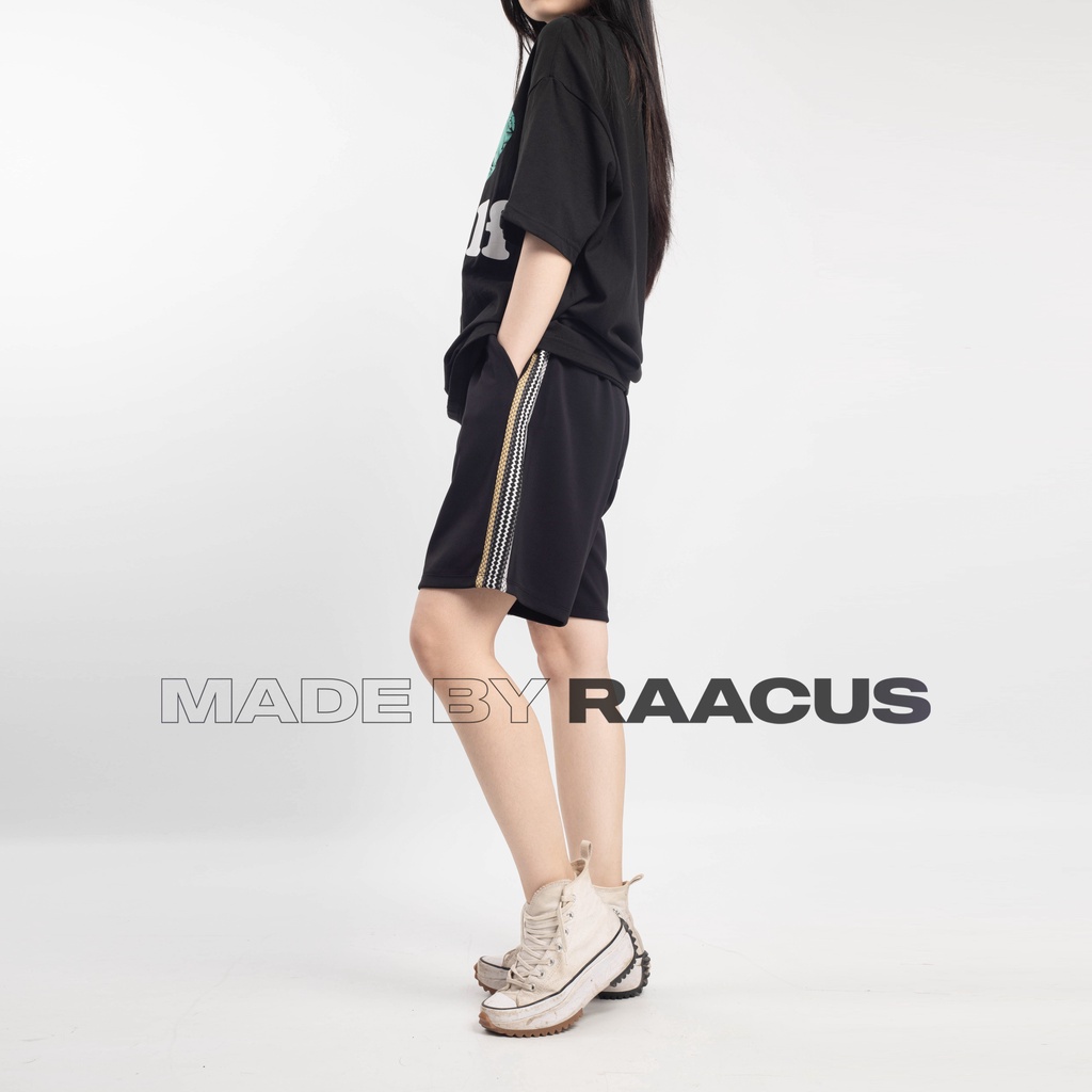 Quần short nam nữ PATOMI ống rộng chất poly, quần sooc nam nữ unisex RAACUS dáng sooc thể thao - QS03