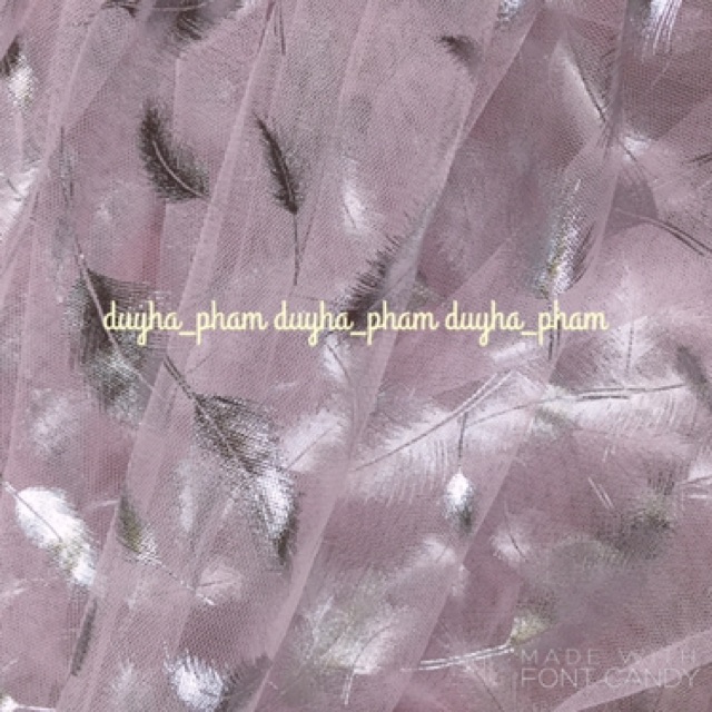 🦩VẢI LƯỚI LÔNG VŨ ÁNH BẠC🦩
