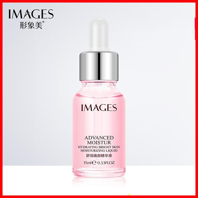 Serum Images Advanced Moistur Hồng 15ml Tính Chất Trẻ Hóa Dưỡng Ẩm Trắng Da Se Khít Lỗ Chân Lông