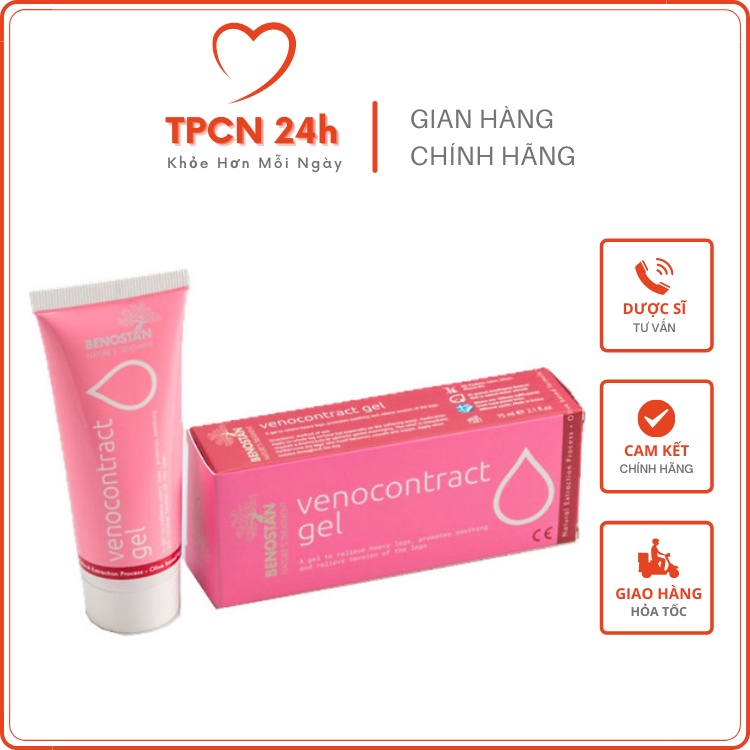 Venocontract Gel - Gel bôi giãn tĩnh mạch tay chân