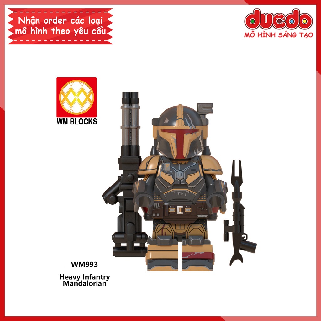 Minifigures các nhân vật trong Star Wars tuyệt đẹp - Đồ chơi Lắp ghép Xếp hình Mini Mô hình WM WM6094