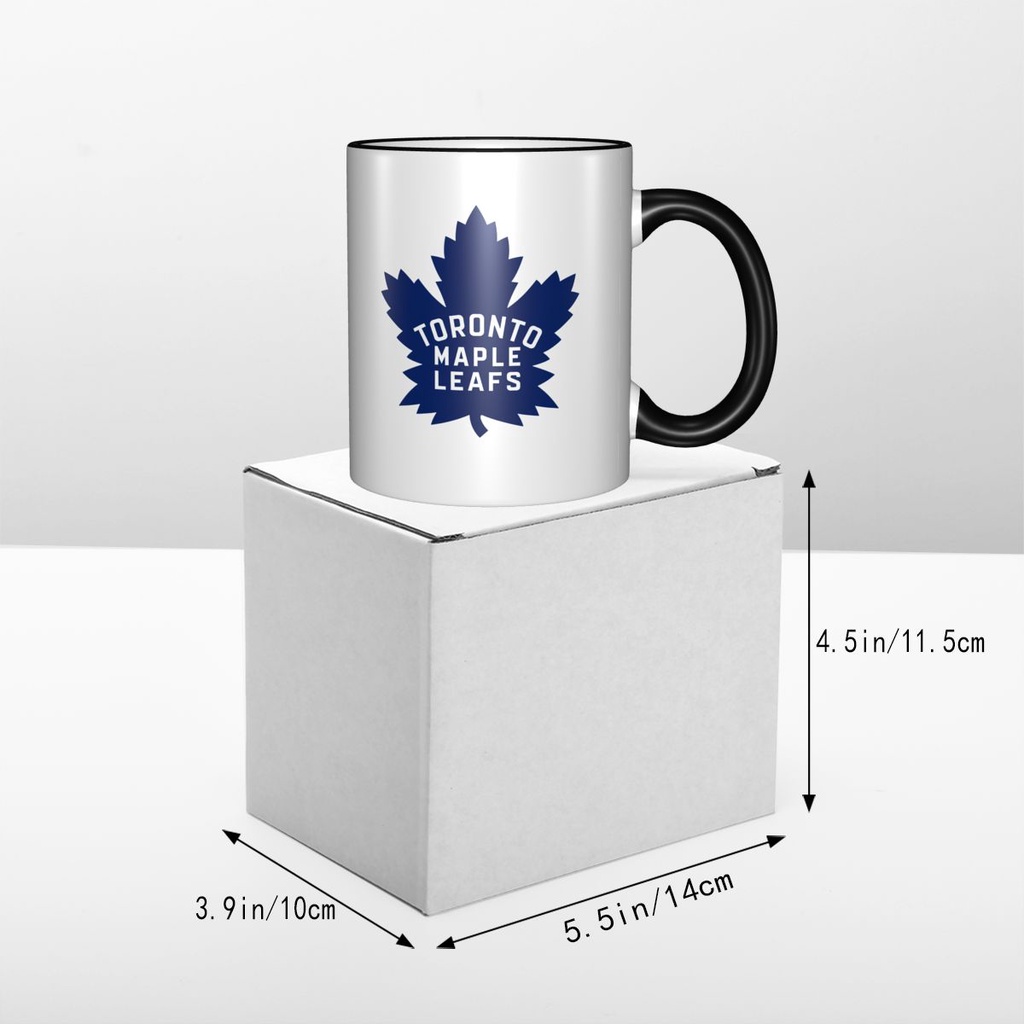 Toronto Lá Phong Logo NHL Cốc Sáng Tạo Cà Phê Cặp Đôi Cốc Gốm Đơn Giản Hợp Thời Trang Gốm Uống Cốc