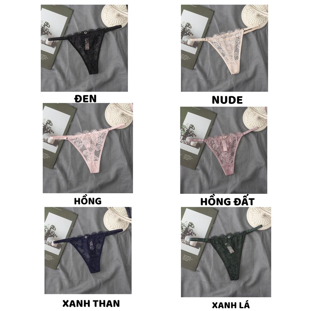Quần Lót Nữ Ren Lọt Khe Sexy chun hông gợi cảm ôm dáng tạo đường cong quyến rũ mẫu 8001 | BigBuy360 - bigbuy360.vn