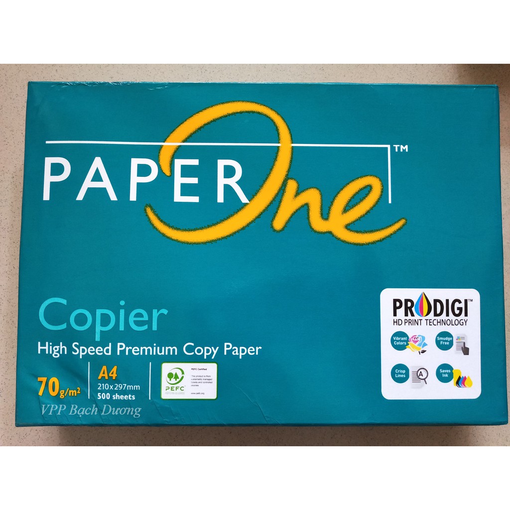 Giấy Paper One A4 70 - Giấy Paper One 70 gsm - Giấy A4 - Giấy in A4 - Giấy Photo A4 - Giấy Indonesia