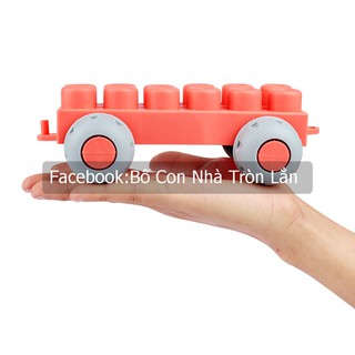 Lego nhựa dẻo cao cấp - hộp 40 chi tiết an toàn giáo dục sớm thông minh cho bé - giá rẻ nhất trên shopee
